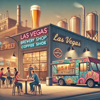 alt= "Food trucks near other Las Vegas establishments"