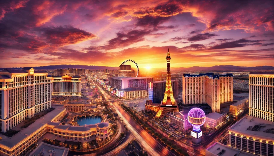 alt= "One of the best places to watch the sunset in Las Vegas"