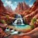 alt= "Where to find hidden waterfalls near Las Vegas"