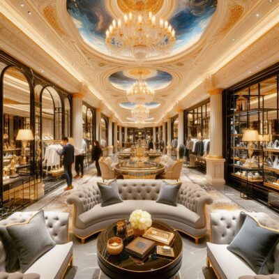 alt= "Inside a luxury designer store in Las Vegas"