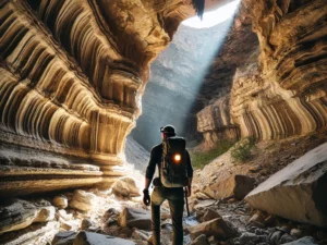 alt= "Exploring hidden caves around Las Vegas"